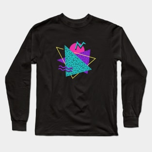 Memphis Pattern 9 / 80s Retro Long Sleeve T-Shirt